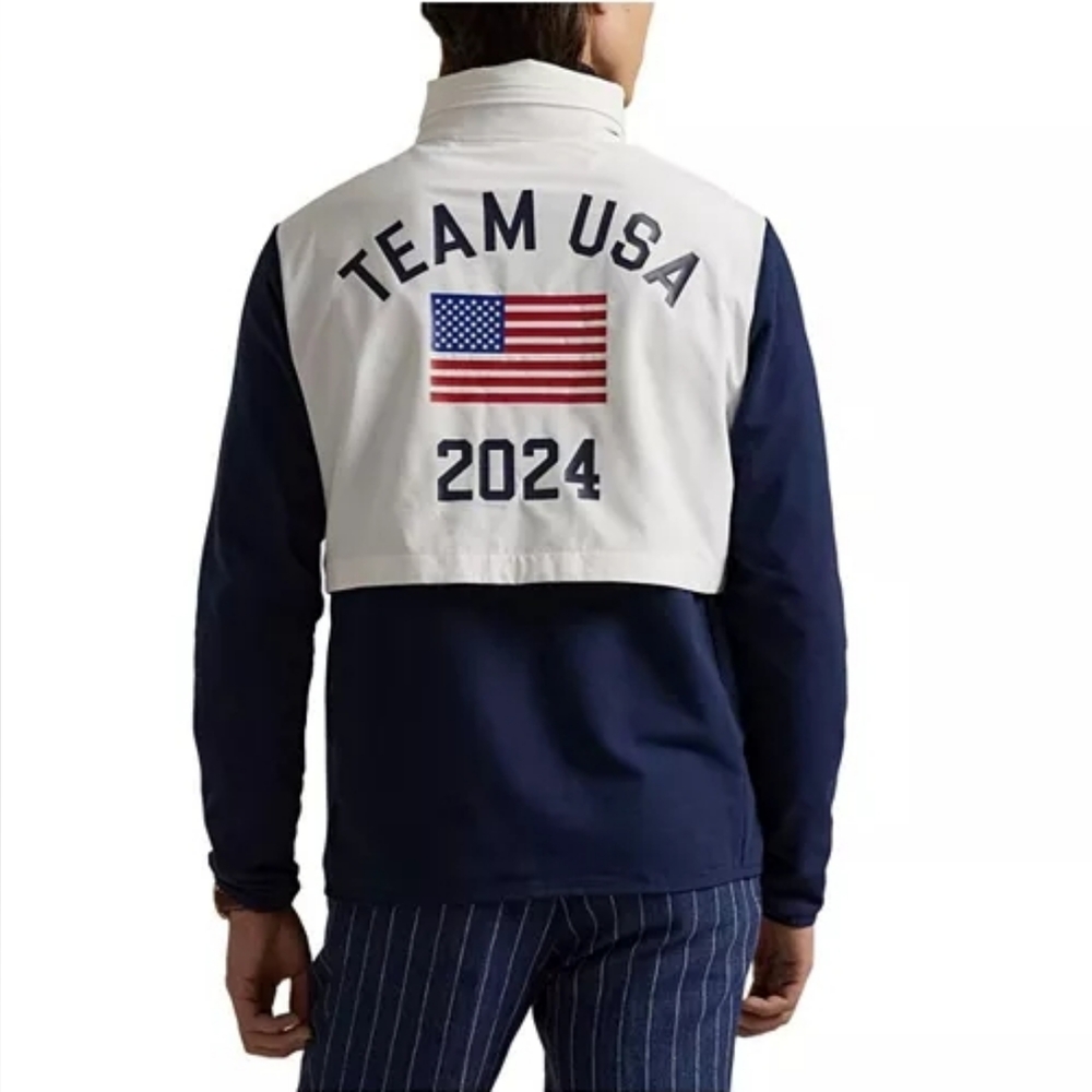 Polo Ralph Lauren White Team USA 2024 Summer Olympics Villagewear Hoodie New Med - Picture 3 of 10